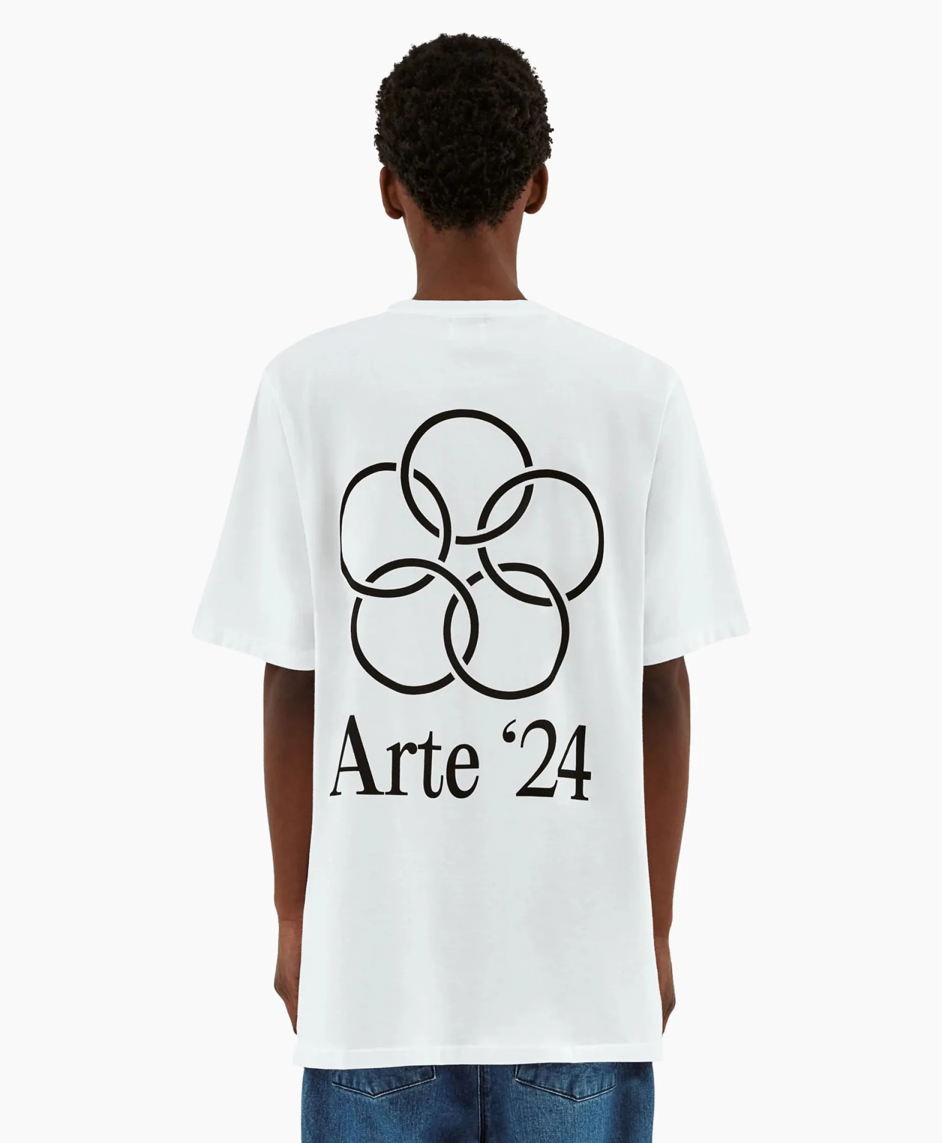 Heren Arte Antwerp T-Shirts*T-Shirt Korte Mouw Arte'24 Circles Back Wit