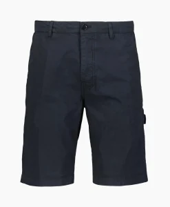 Heren Aspesi Broeken*Korte Broek Bermuda Sport Donker Blauw