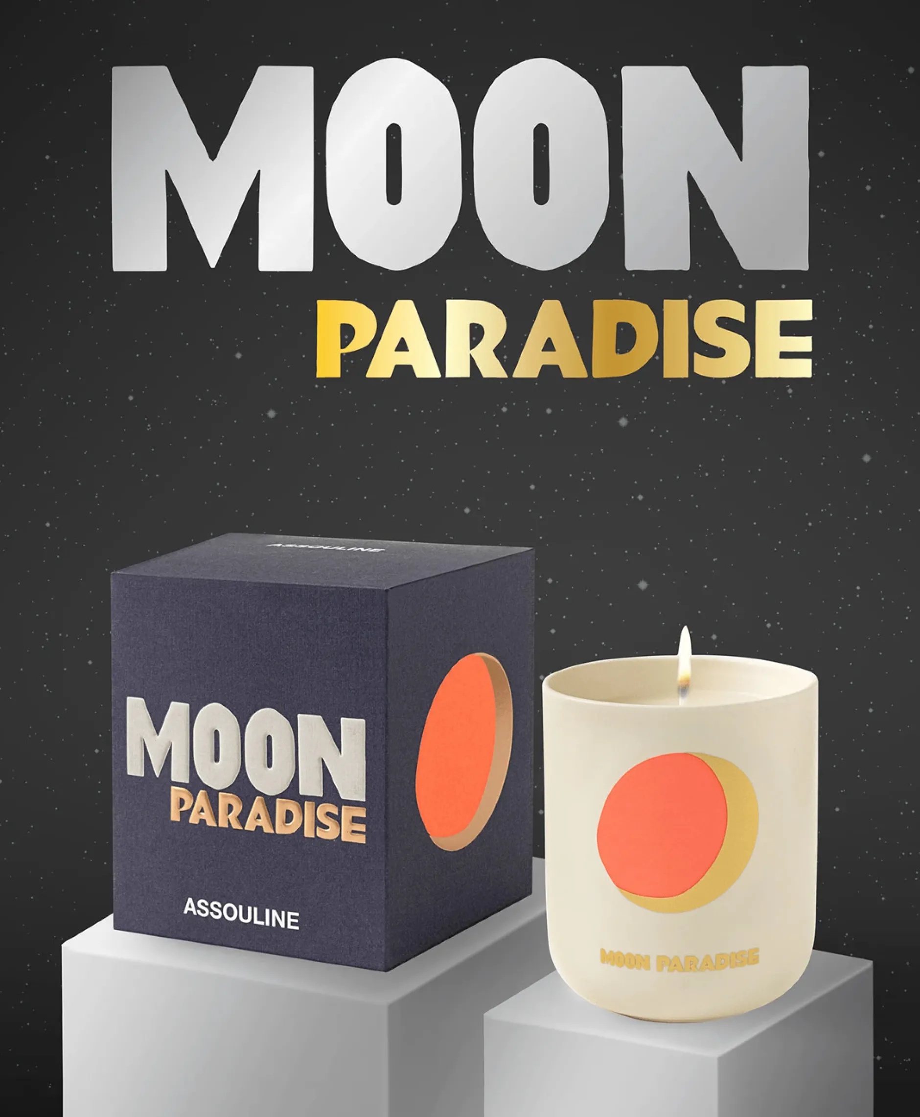 Lifestyle Assouline Lifestyle*Kaars Moon Paradise - Travelfrom Home Candle Diversen
