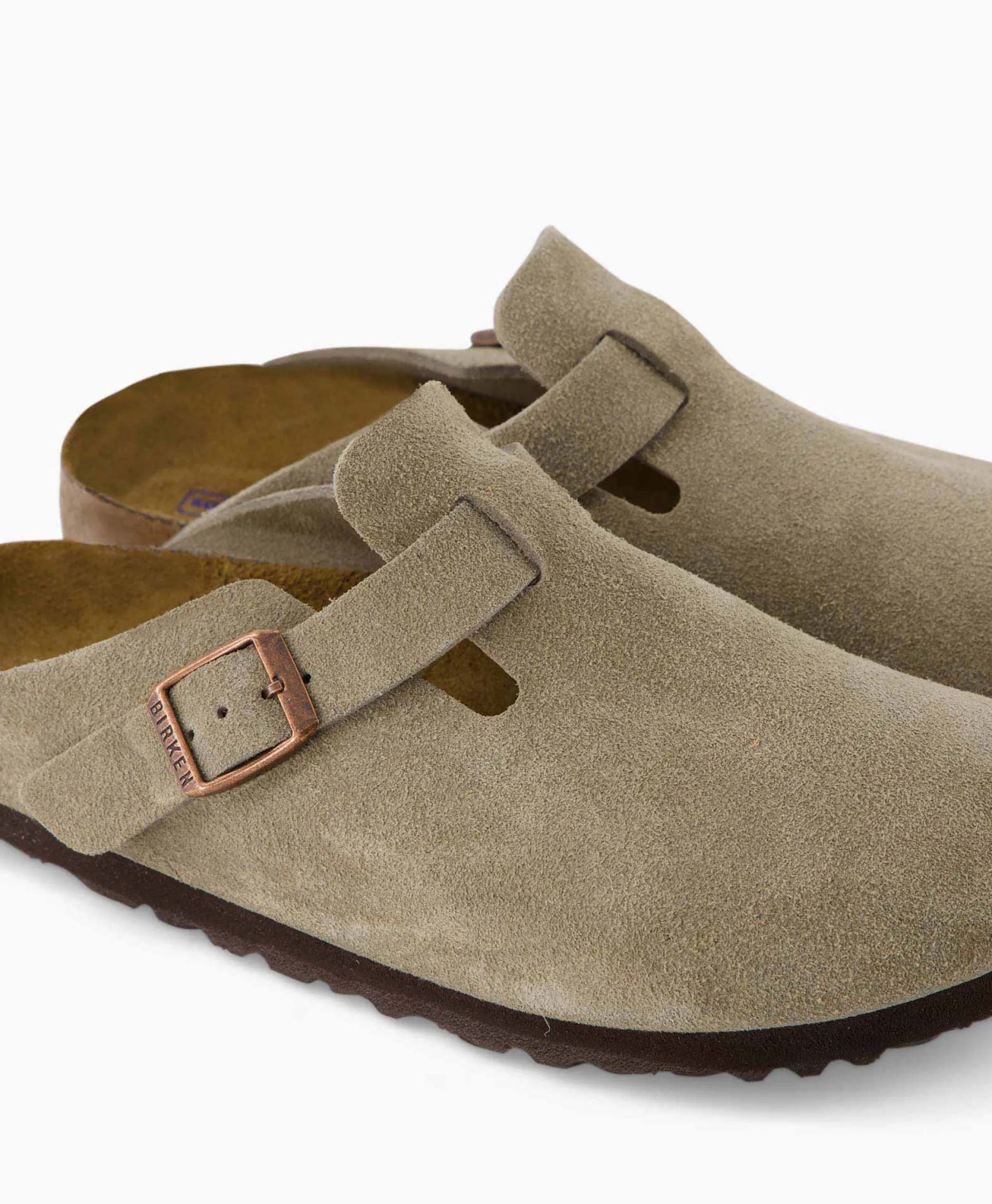 Heren Birkenstock Instappers*Instapper Boston Sfb Taupe