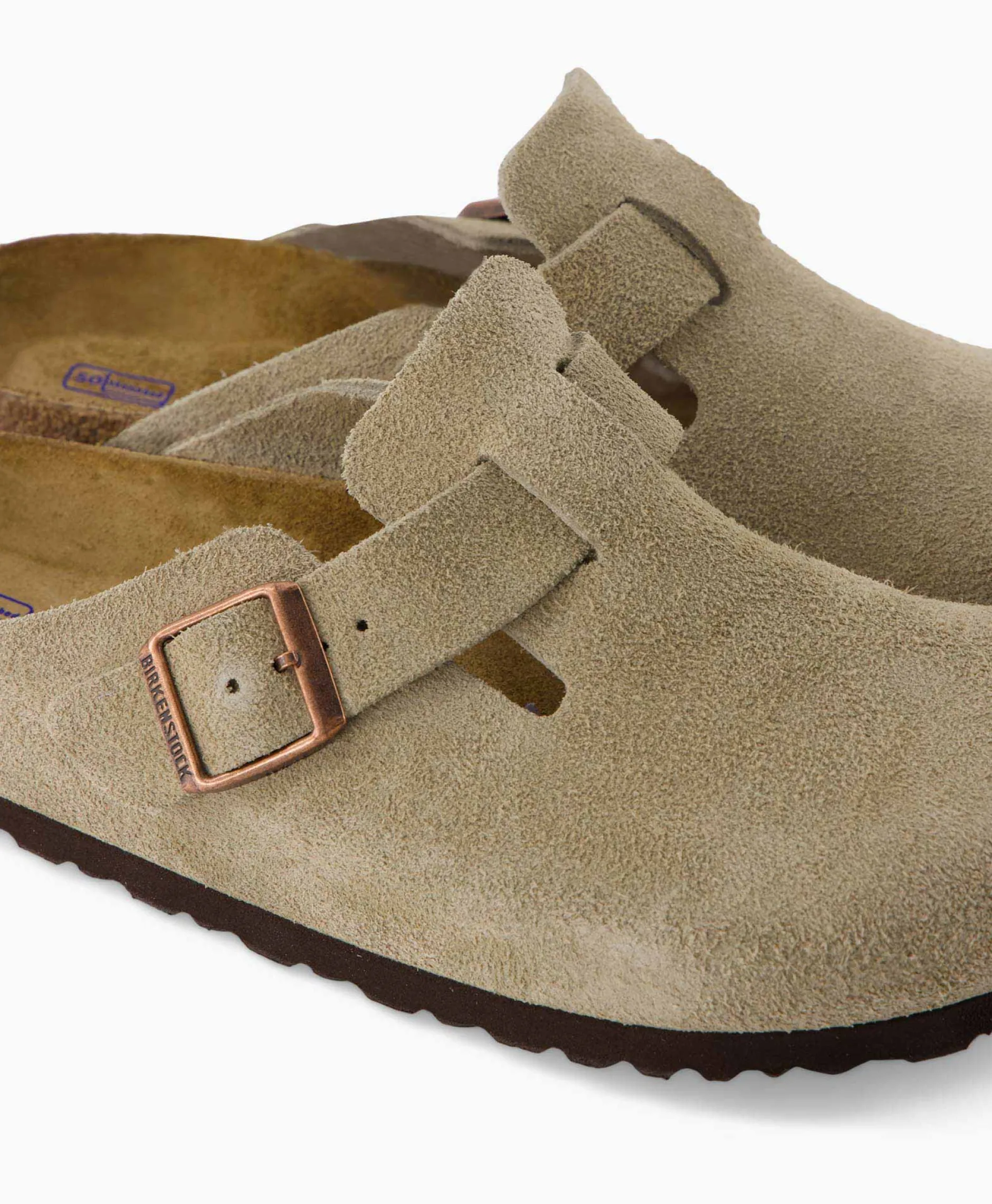 Heren Birkenstock Instappers*Instapper Boston Sfb Taupe
