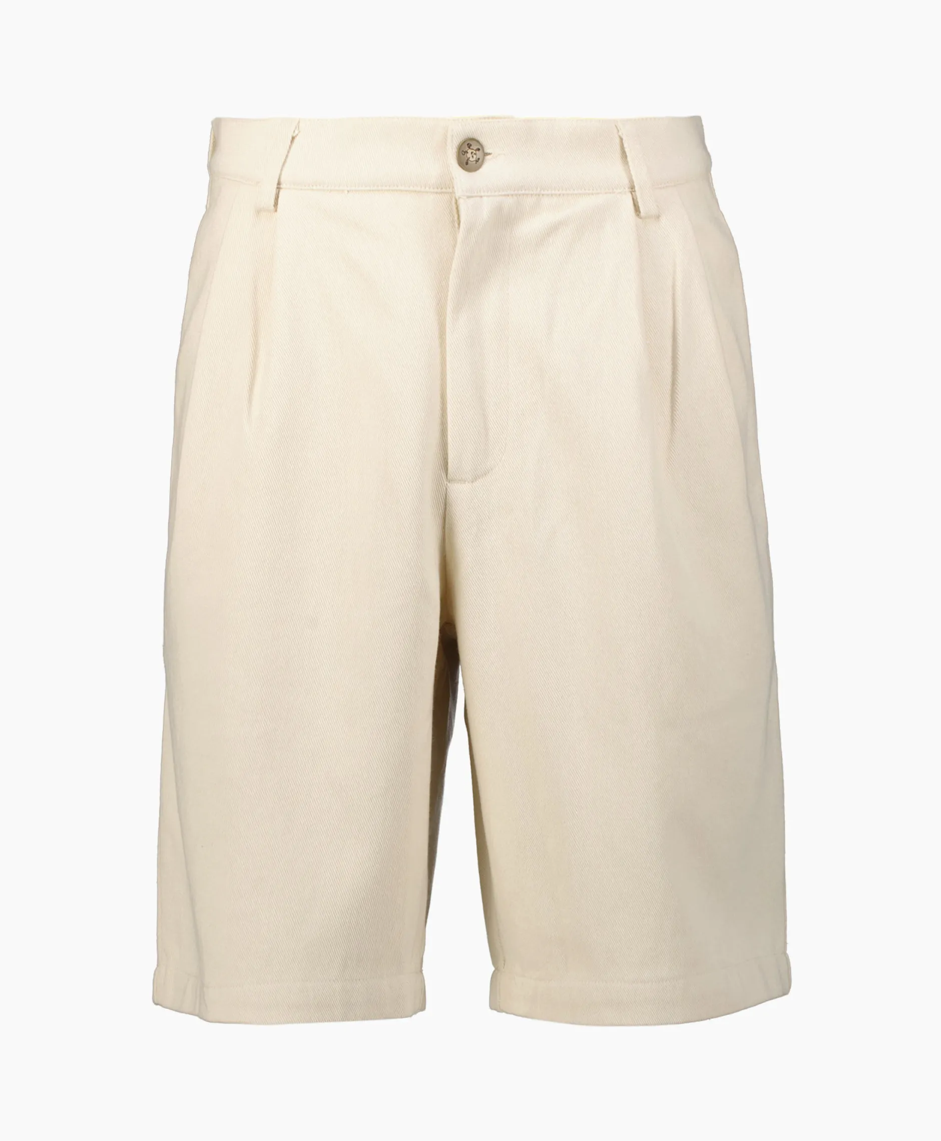 Heren Bram's Fruit Broeken*Bram's Fruit Korte Broek Twill Shorts Beige