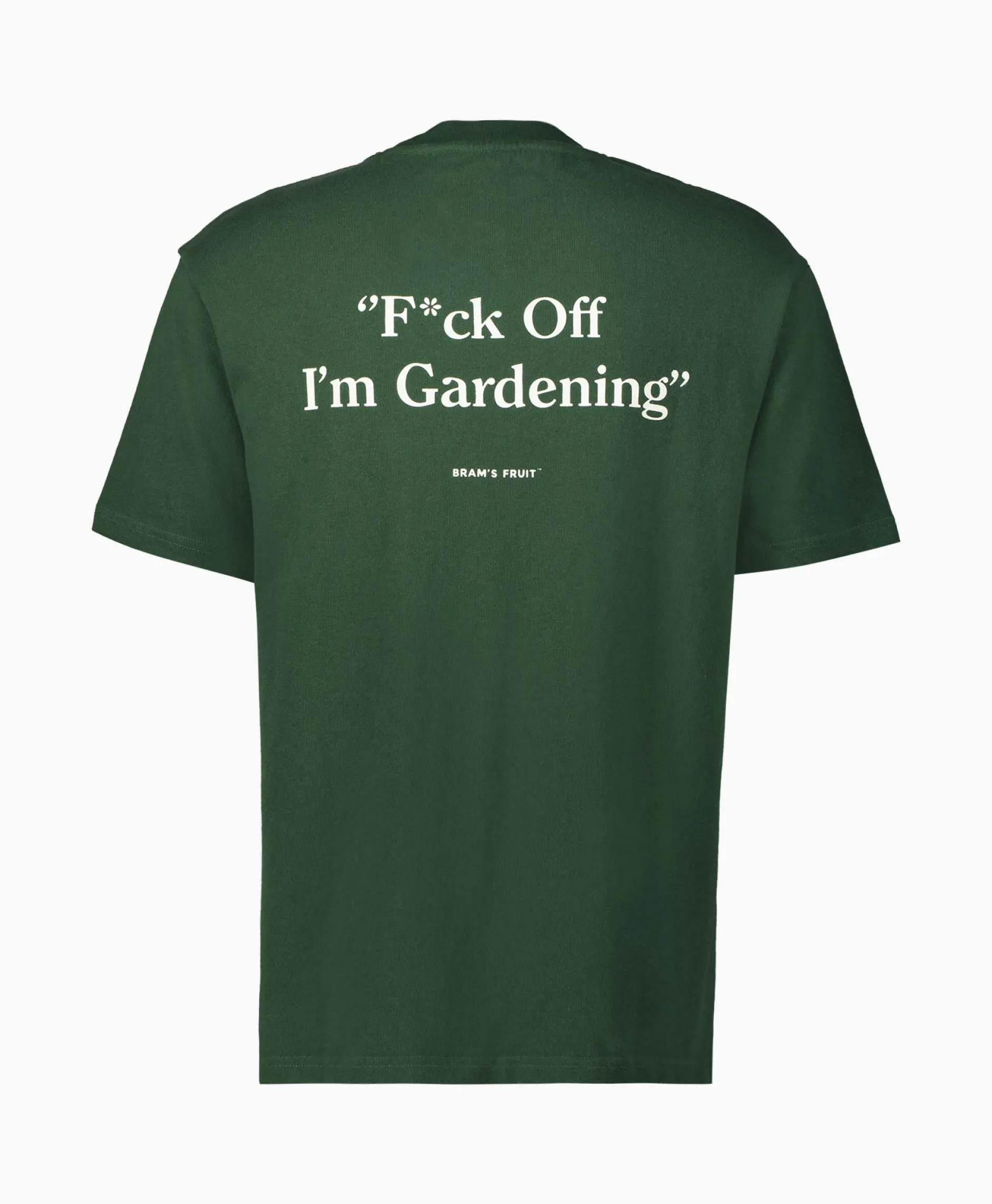 Heren Bram's Fruit T-Shirts*Bram's Fruit T-Shirt Korte Mouw F*Ck Off Gardenin Donker Groen