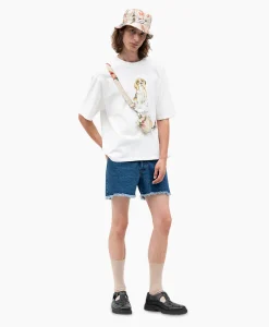 Heren Bram's Fruit T-Shirts*Bram's Fruit T-Shirt Korte Mouw Beagle Aquarel Wit