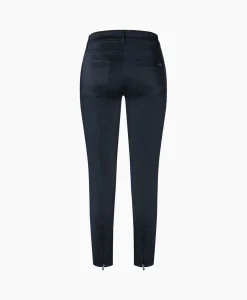 Dames Cambio Broeken*Broek Satin Superstrech Piera Blauw