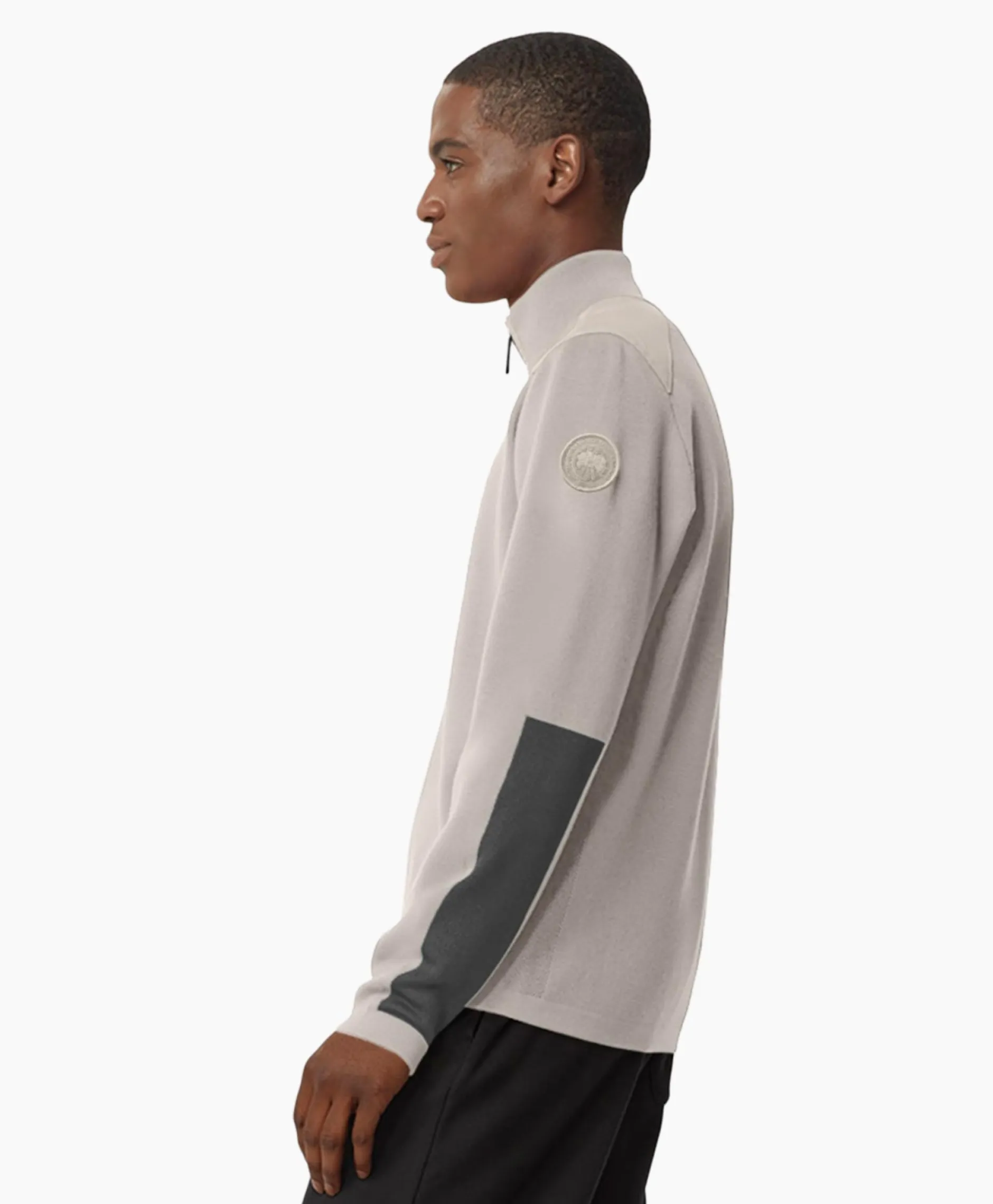 Heren Canada Goose Truien*Pullover Stormont Quarter Zip Grijs