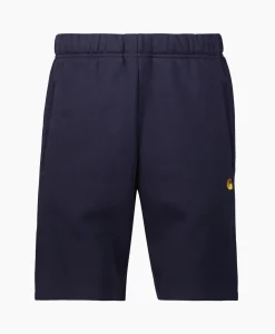 Heren Carhartt Wip Broeken*Korte Broek Chase Sweat Donker Blauw