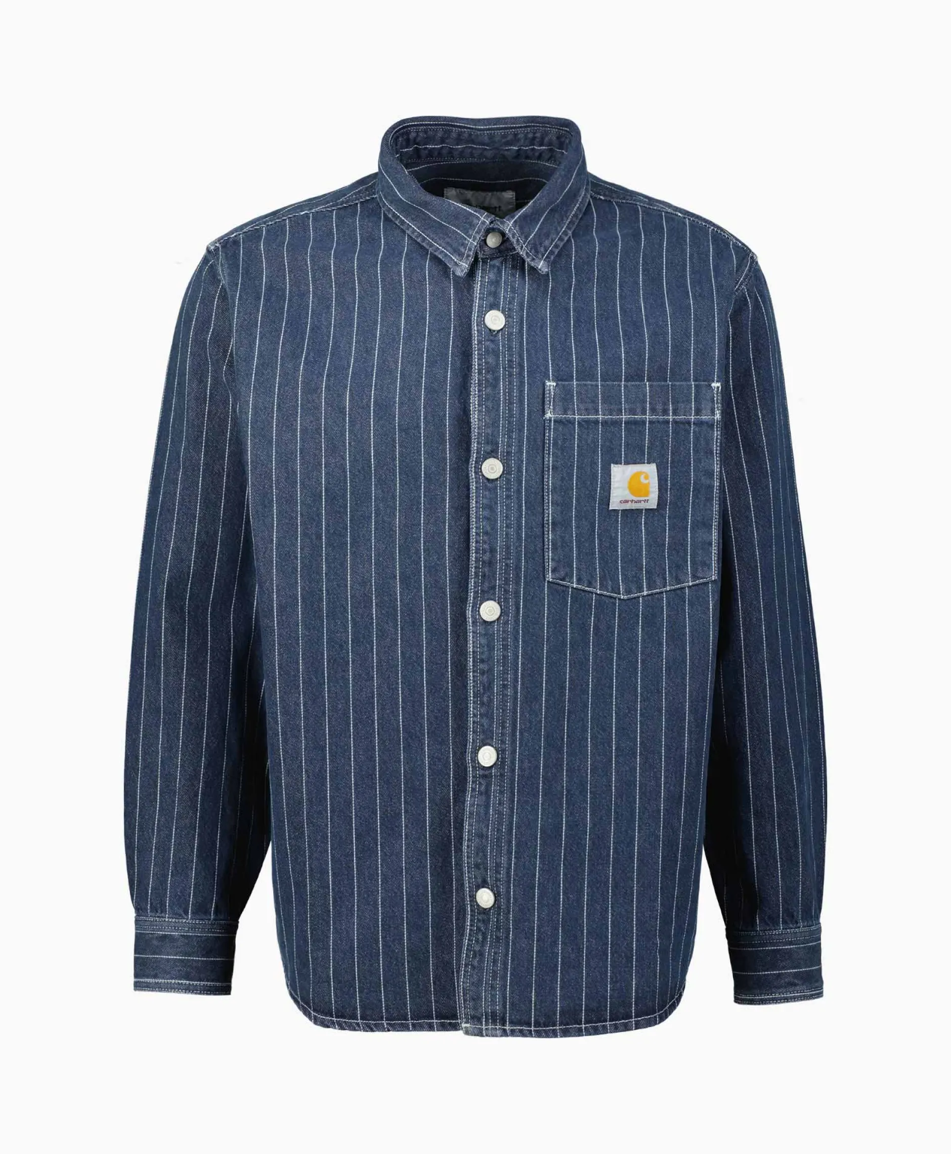 Heren Carhartt Wip Jassen*Overshirt Orlean Donker Blauw
