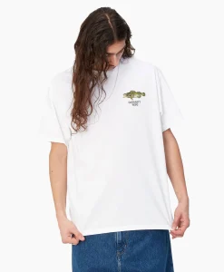 Heren Carhartt Wip T-Shirts*T-Shirt Korte Mouw S/S Fish Wit