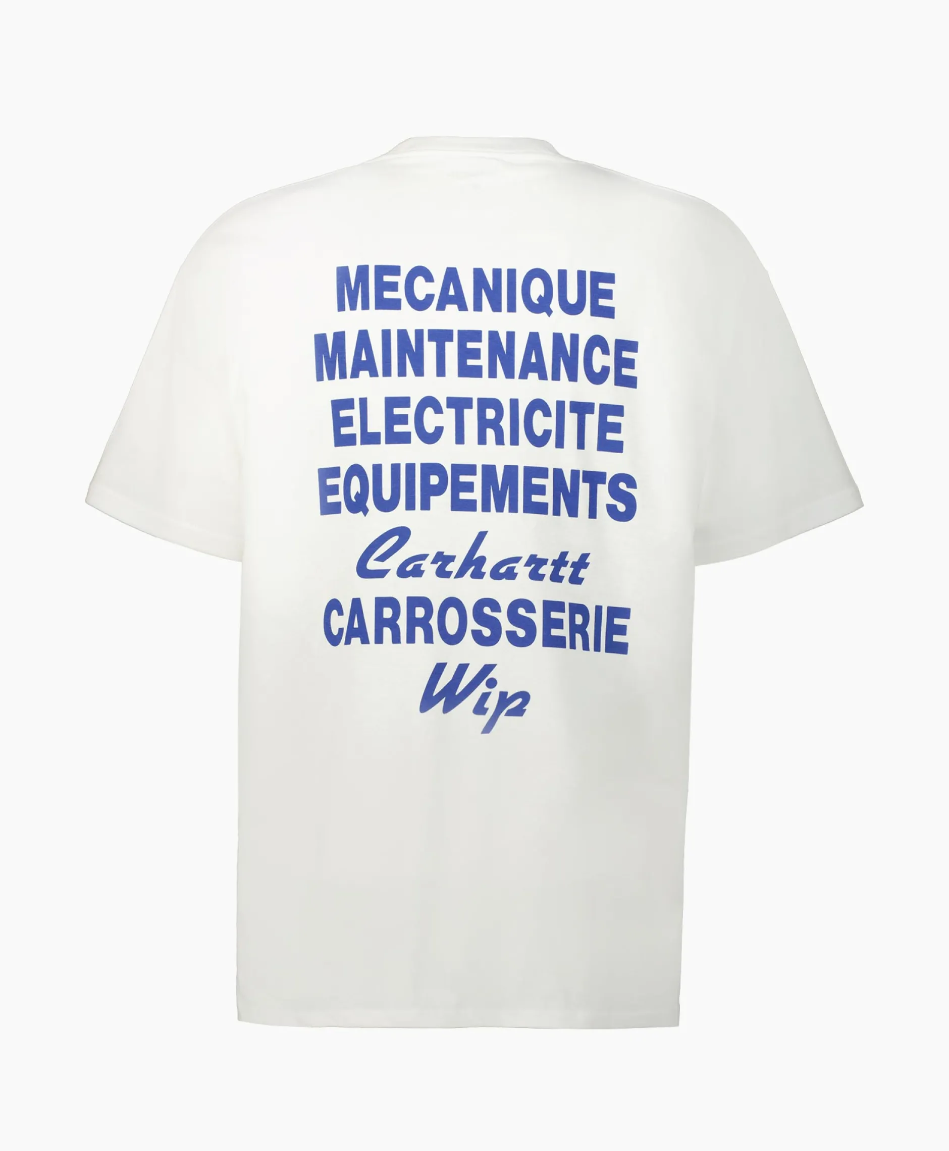 Heren Carhartt Wip T-Shirts*T-Shirt S/S Mechanics Organic Cotton Wit