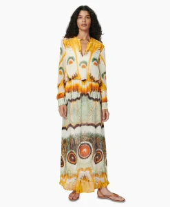 Dames Chufy Bruiloftskleding*Maxi Jurk Layla Geel