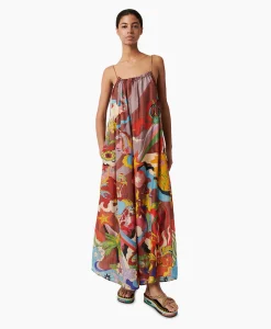 Dames Chufy Bruiloftskleding*Maxi Jurk Rain Bordeaux