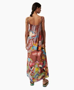 Dames Chufy Bruiloftskleding*Maxi Jurk Rain Bordeaux