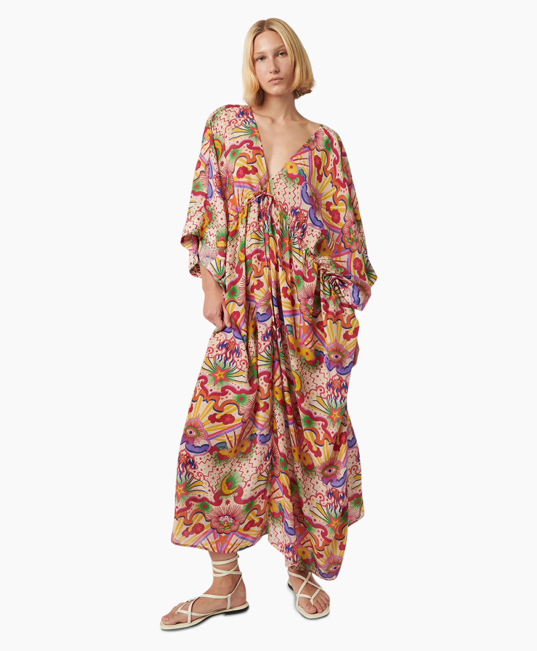 Dames Chufy Bruiloftskleding*Maxi Jurk Stella Beige