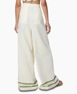 Dames Chufy Broeken*Pantalon Okra Ecru