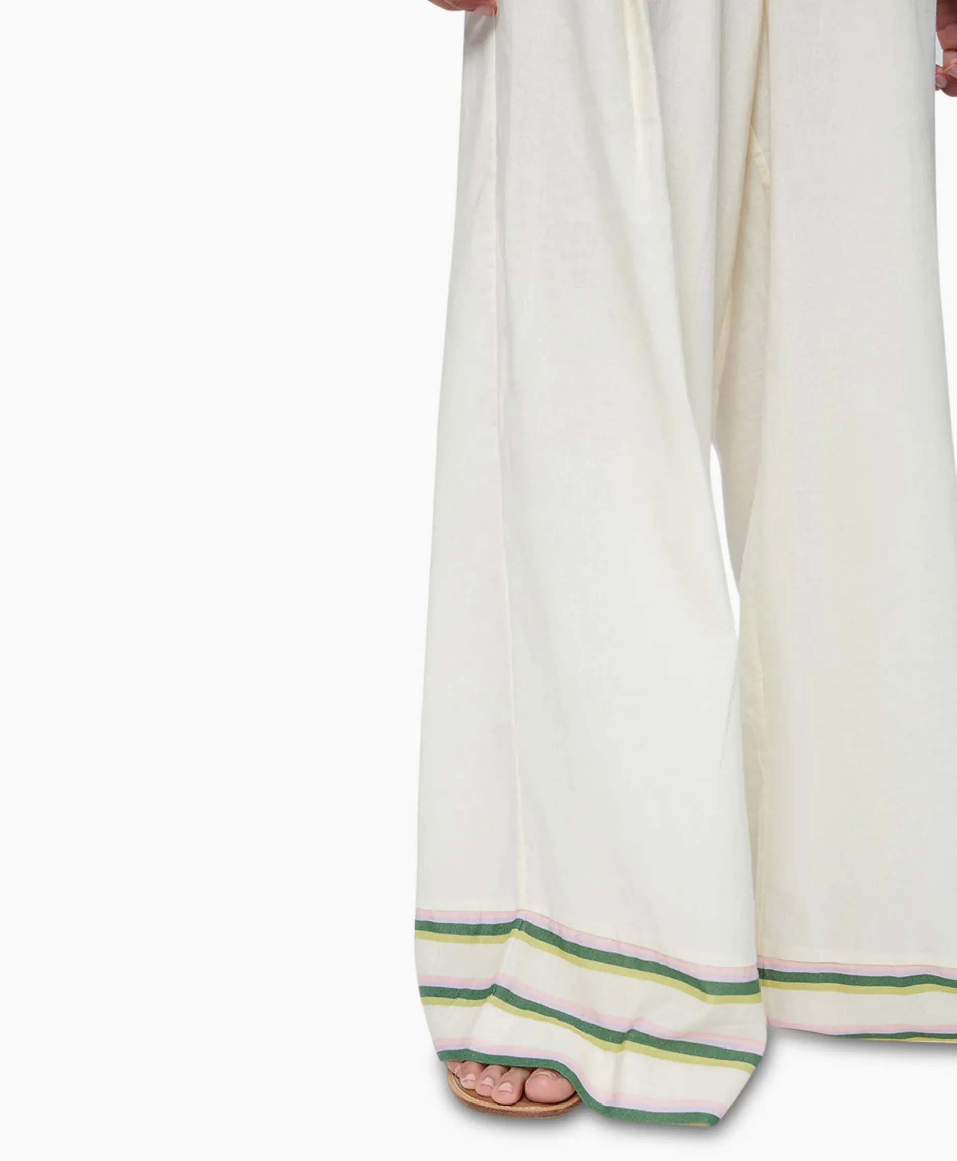 Dames Chufy Broeken*Pantalon Okra Ecru