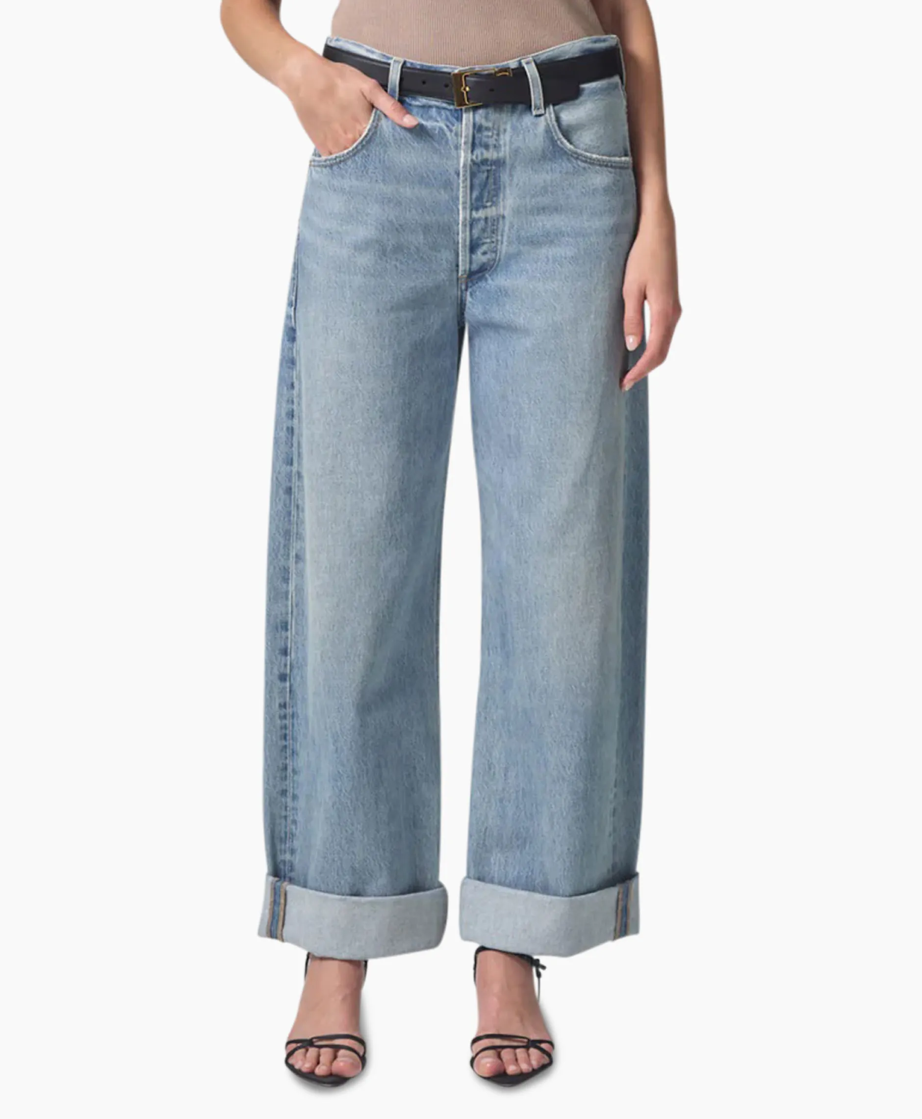 Dames Citizens Of Humanity Broeken*Jeans Ayla Baggy Blauw