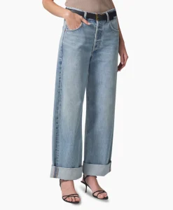 Dames Citizens Of Humanity Broeken*Jeans Ayla Baggy Blauw