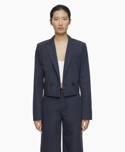 Dames Closed Blazers*Blazer Fitted Blauw