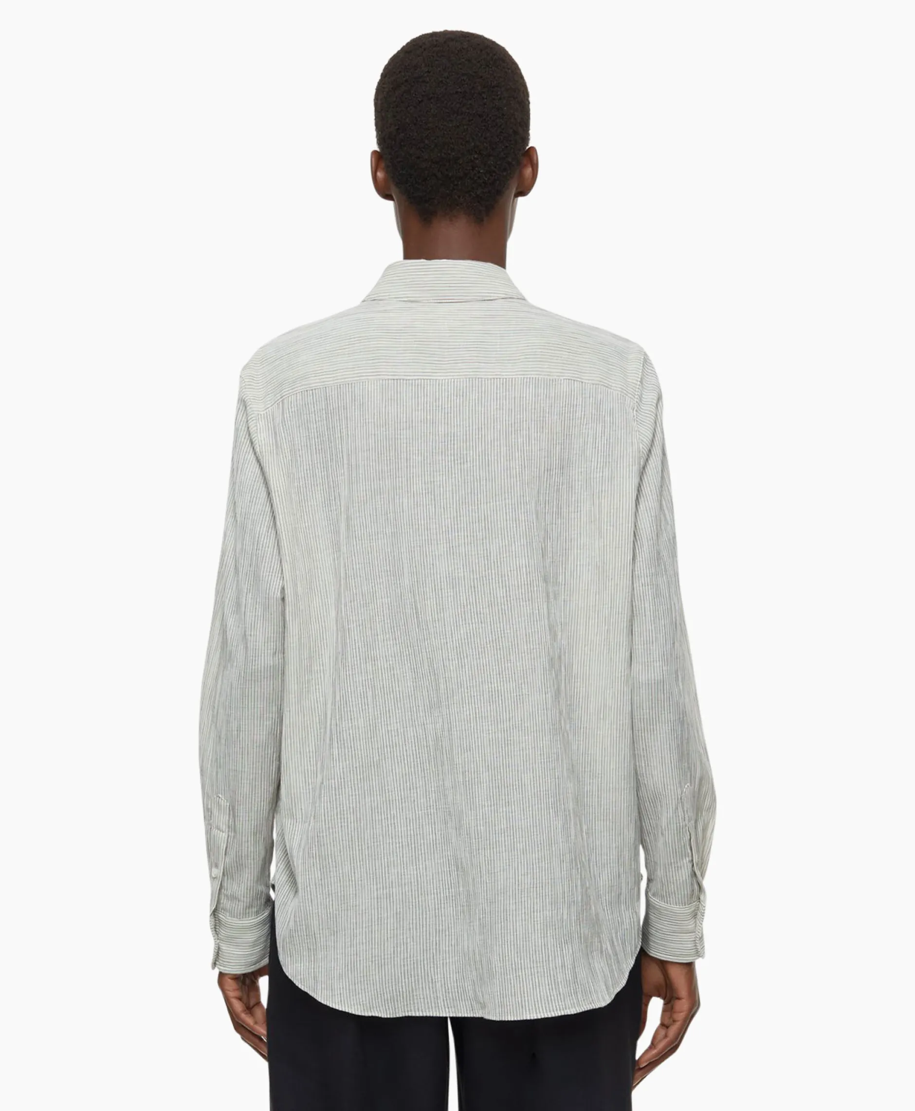 Dames Closed Blouses*Blouse Long Sleeve Ecru