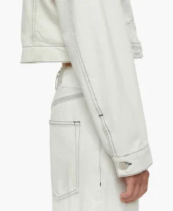 Dames Closed Jassen*Jack Boxy Denim Off White