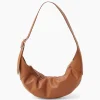 Dames Closed Tassen*Schouder / Hand Tas Half Moon M Bruin