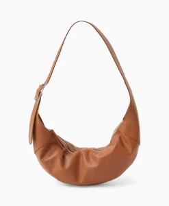 Dames Closed Tassen*Schouder / Hand Tas Half Moon M Bruin