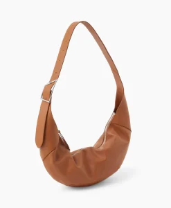 Dames Closed Tassen*Schouder / Hand Tas Half Moon M Bruin
