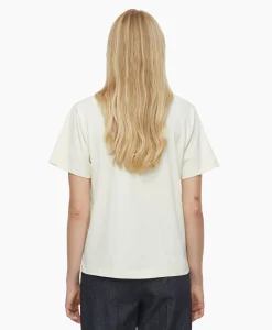 Dames Closed T-Shirts & Tops*T-Shirt Korte Mouw Basic Ecru