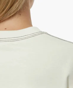 Dames Closed T-Shirts & Tops*T-Shirt Korte Mouw Basic Ecru