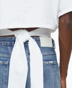 Dames Closed T-Shirts & Tops*T-Shirt Korte Mouw Wrap Wit