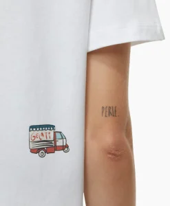 Dames Closed T-Shirts & Tops*T-Shirt Korte Mouw Printed Wit