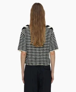 Dames Closed Vesten*Vest V Short Sleeve Zwart