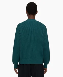 Dames Closed Vesten*Vest Wrap Long Sleeves Groen