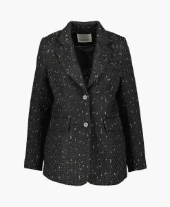 Dames Co'couture Blazers*Co'Couture Blazer Mitzicc Boucle Zwart