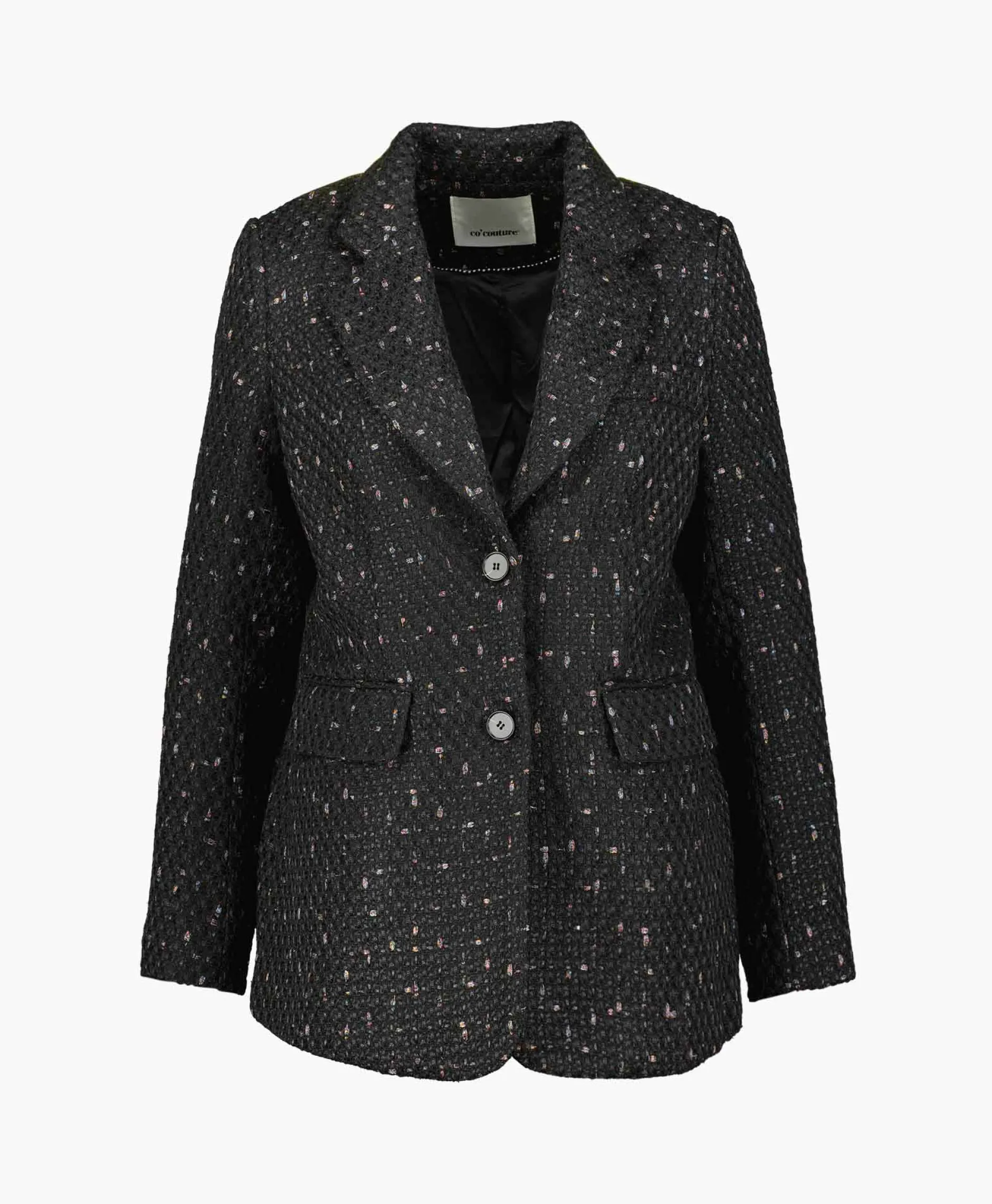 Dames Co'couture Blazers*Co'Couture Blazer Mitzicc Boucle Zwart