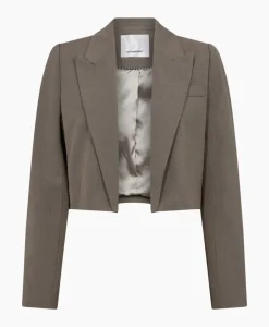 Dames Co'couture Blazers*Co'Couture Blazer Vidacc Crop Midden Bruin
