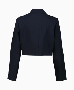 Dames Co'couture Blazers*Co'Couture Blazer Vola Crop Donker Blauw