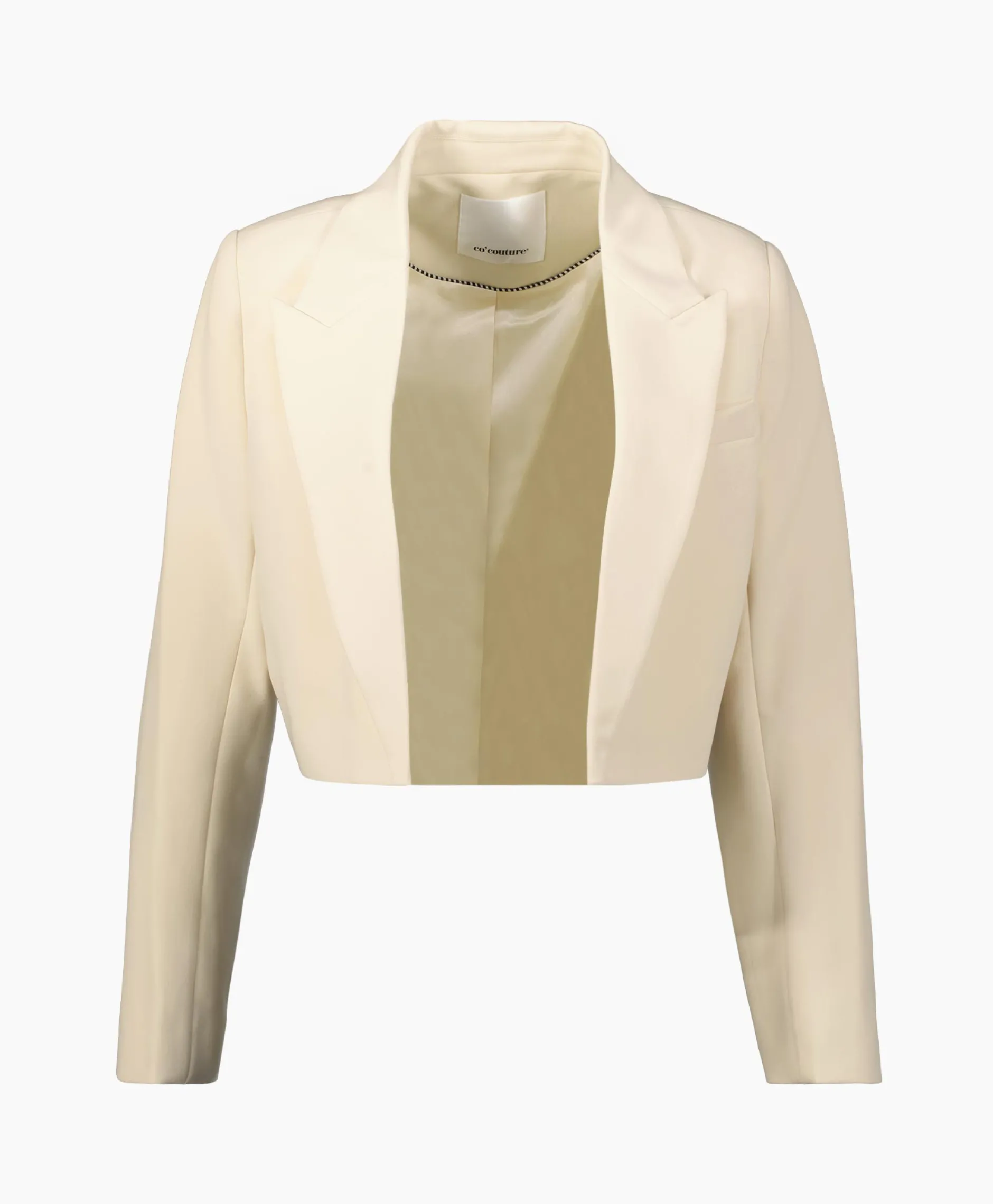 Dames Co'couture Blazers*Co'Couture Blazer Vola Crop Beige