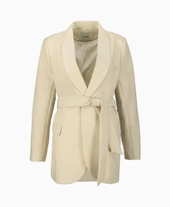 Dames Co'couture Blazers*Co'Couture Blazer Volacc Belt Bruin