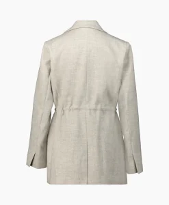 Dames Co'couture Blazers*Co'Couture Blazer Winnie Tie String Grijs