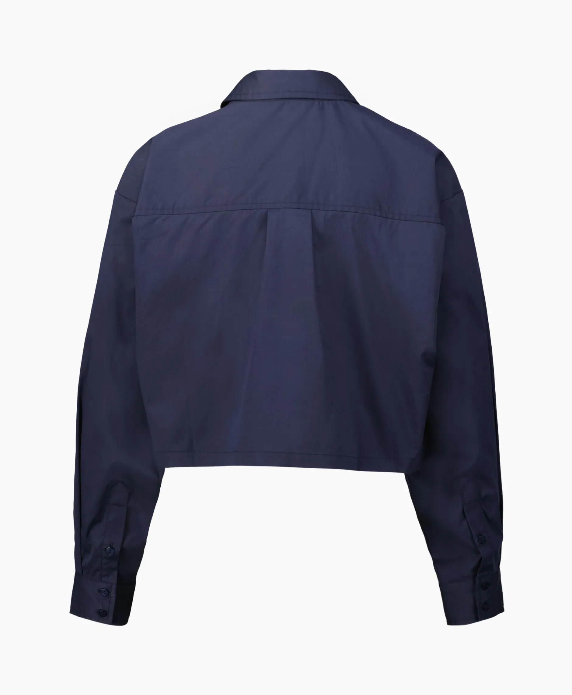 Dames Co'couture Blouses*Co'Couture Blouse Cotton Crisp Crop Donker Blauw