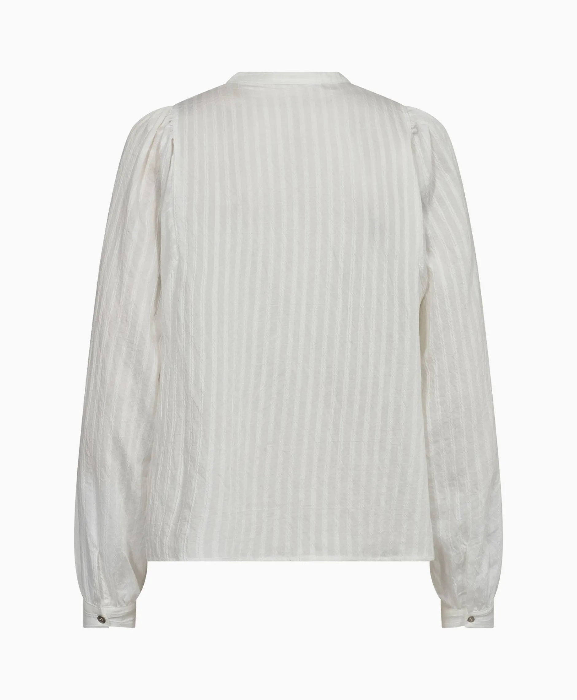 Dames Co'couture Blouses*Co'Couture Blouse Selma Placket Wit