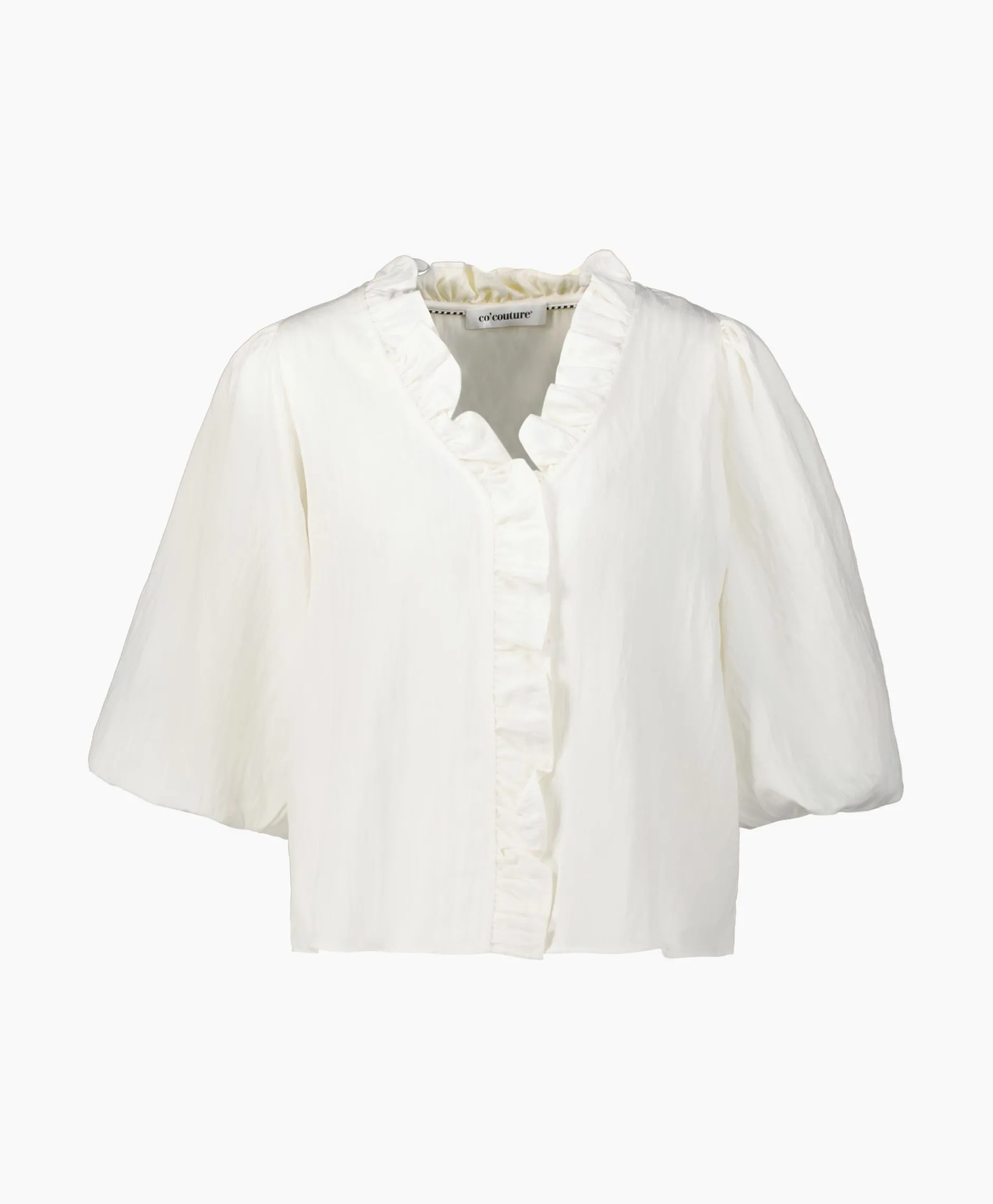 Dames Co'couture Blouses*Co'Couture Blouse Sueda Puff Wit
