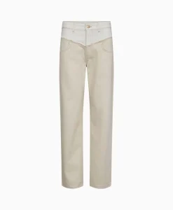 Dames Co'couture Broeken*Co'Couture Jeans Flash Long Blockoff White