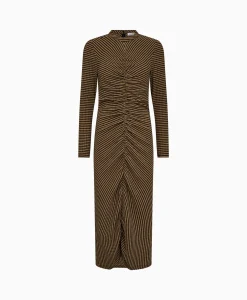 Dames Co'couture Jurken*Co'Couture Mini Jurk Nova Bruin