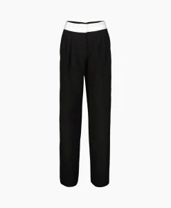 Dames Co'couture Broeken*Co'Couture Pantalon Vola Reverse Waist Zwart