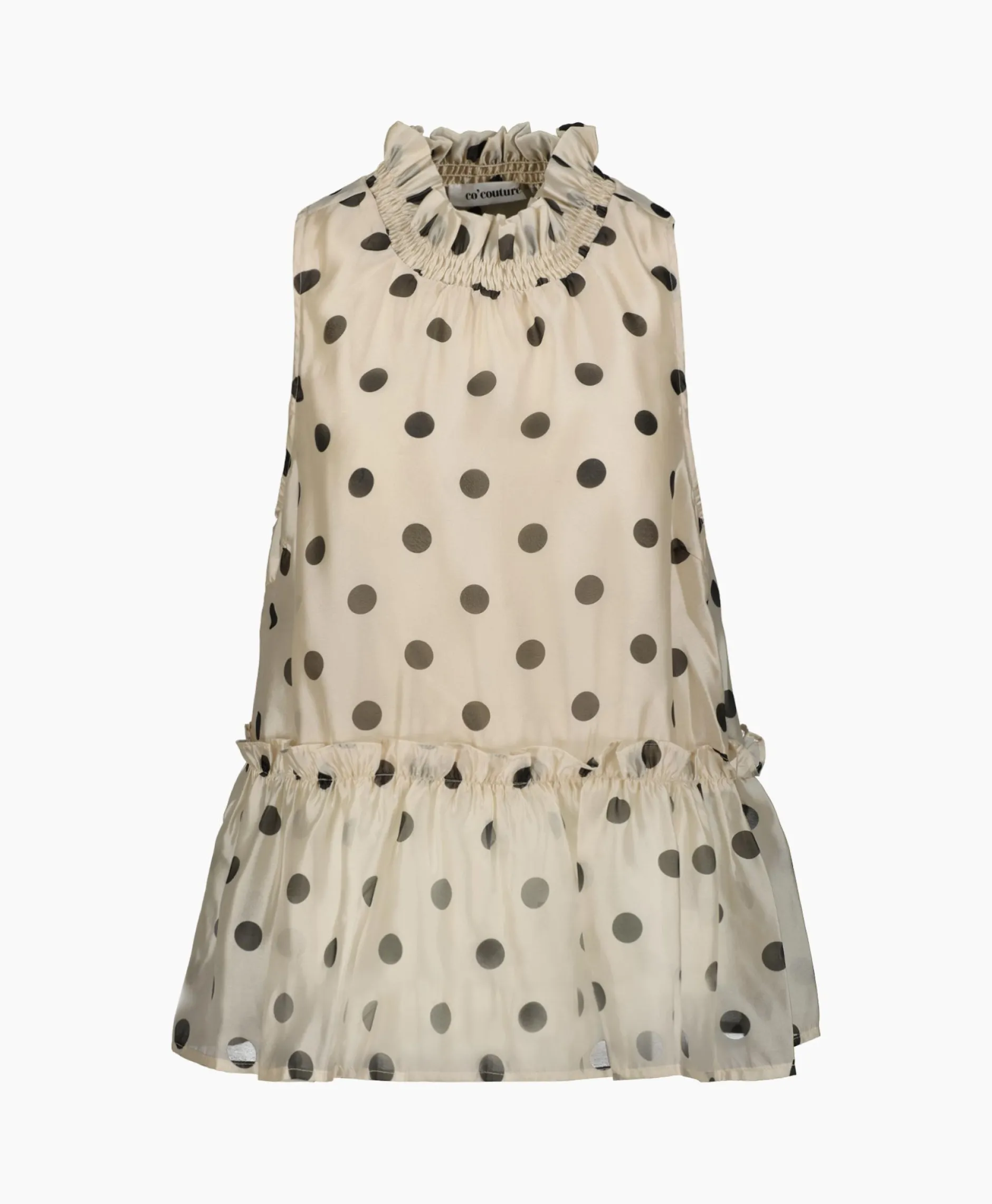 Dames Co'couture T-Shirts & Tops*Co'Couture Top Drewcc Dot Halterneck Zwart