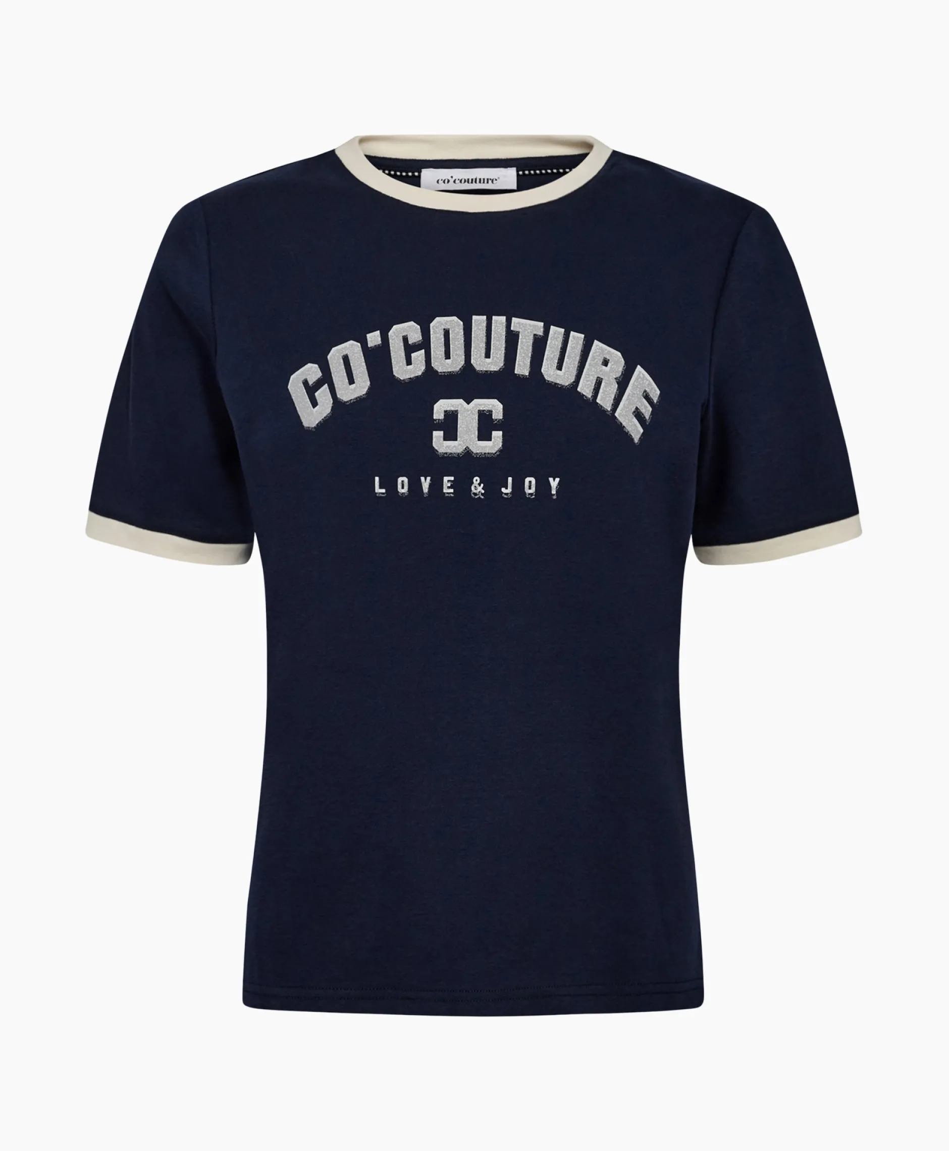 Dames Co'couture T-Shirts & Tops*Co'Couture T-Shirt Korte Mouw Edge Donker Blauw