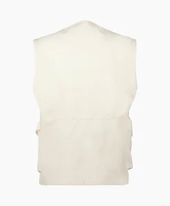 Heren Cp Company Jassen*Bodywarmer Heavy Jersey Mixed Zipped Wit